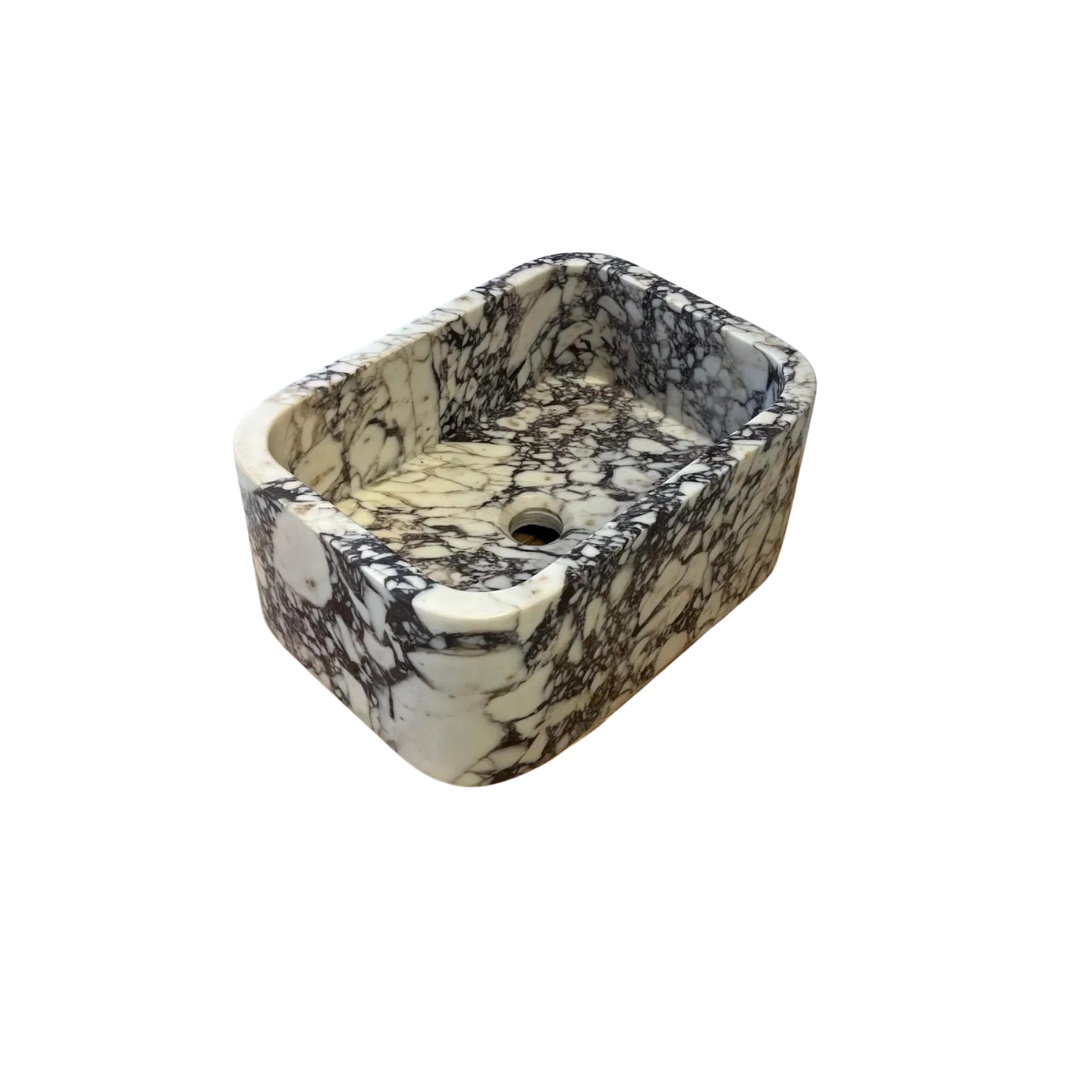 Small Calacatta Marble Sink for Powder Room