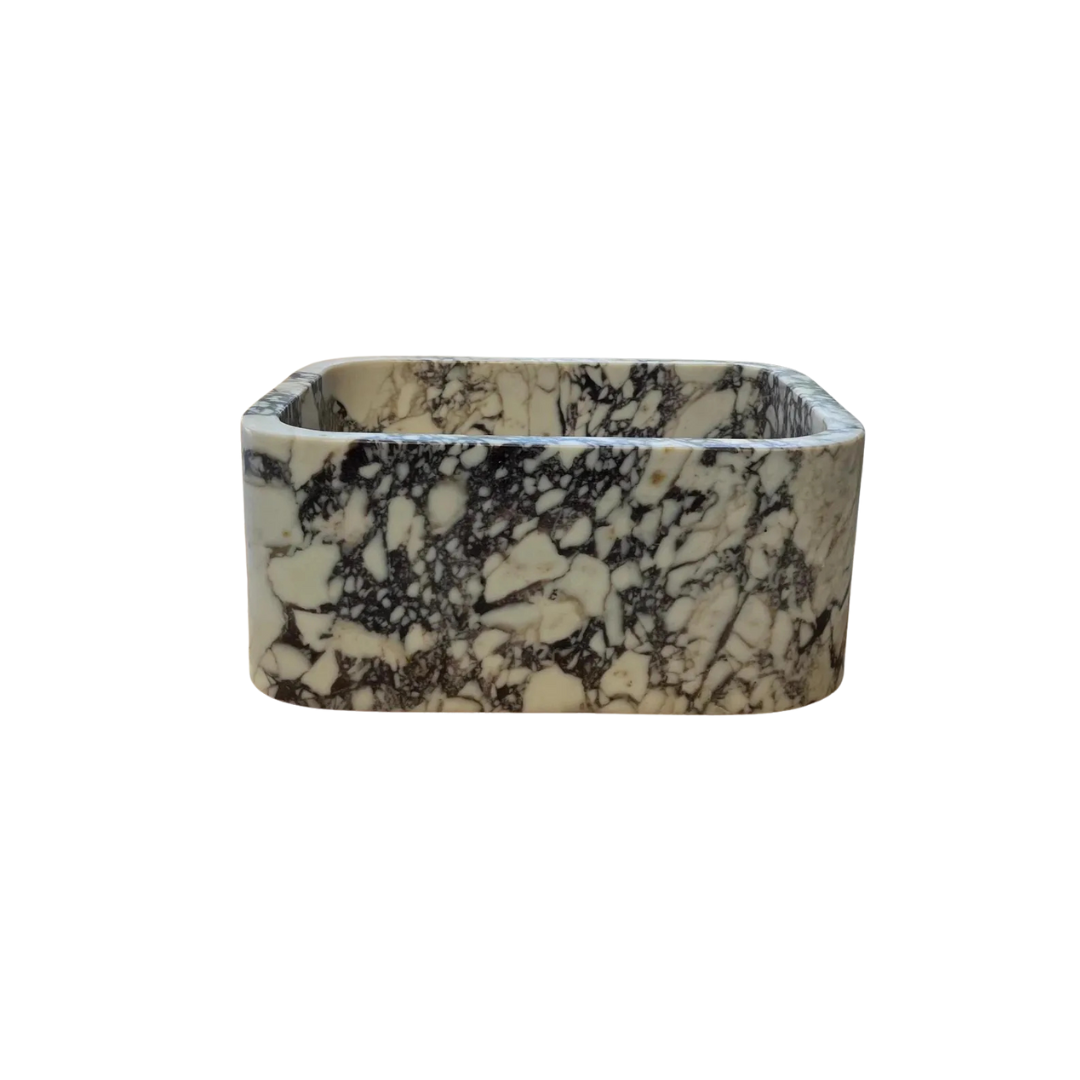 Small Calacatta Marble Sink for Powder Room