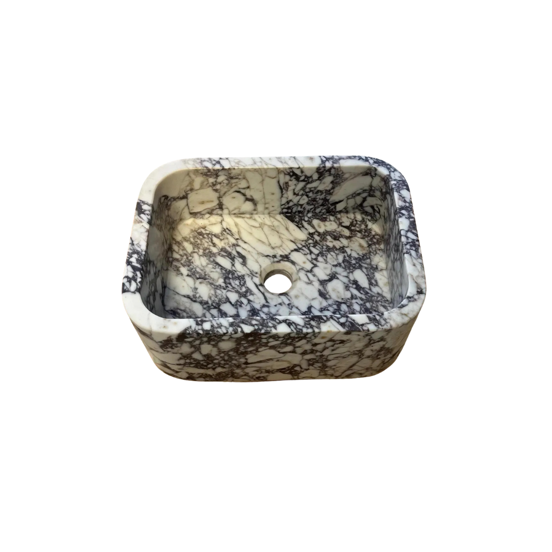 Small Calacatta Marble Sink for Powder Room