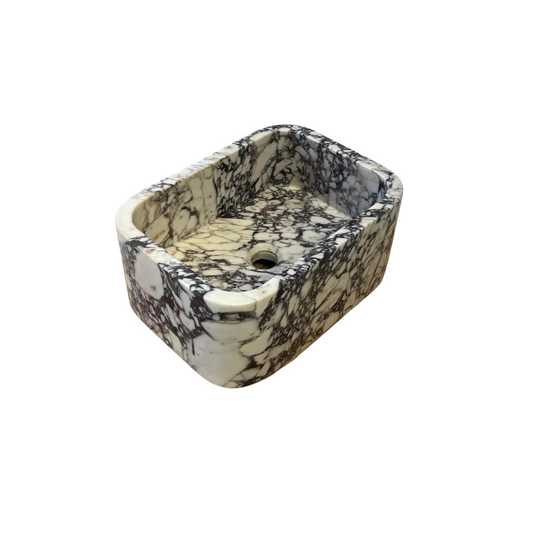 Small Calacatta Marble Sink for Powder Room